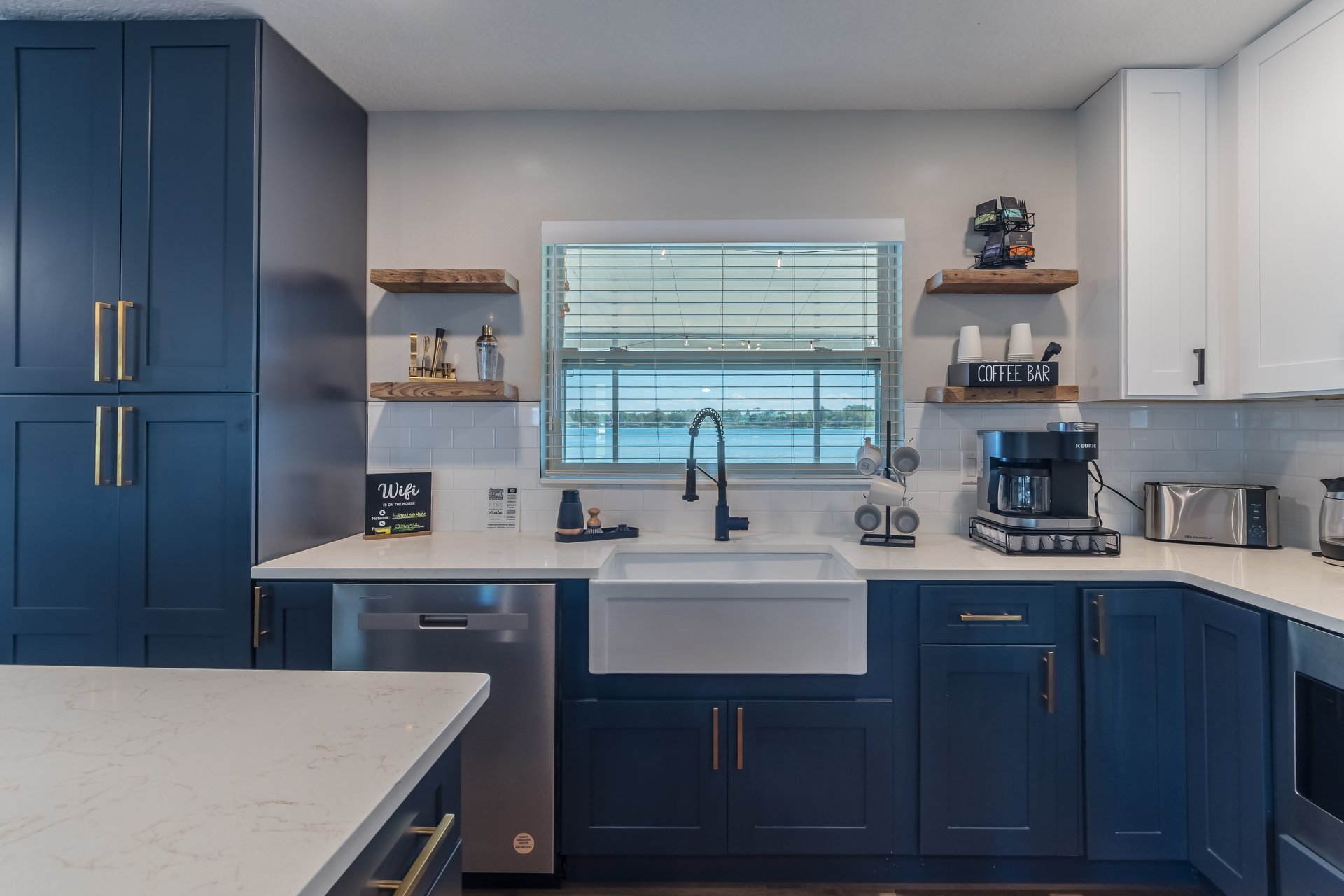 Luxury navy kitchen